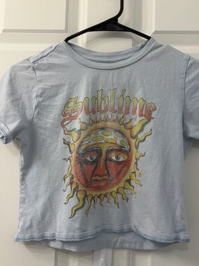 Sublime Sun Graphic Kids Tee - Light Blue